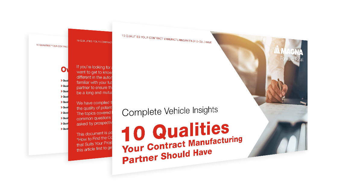 Whitepaper from Magna about Contract Manufacturing Partners